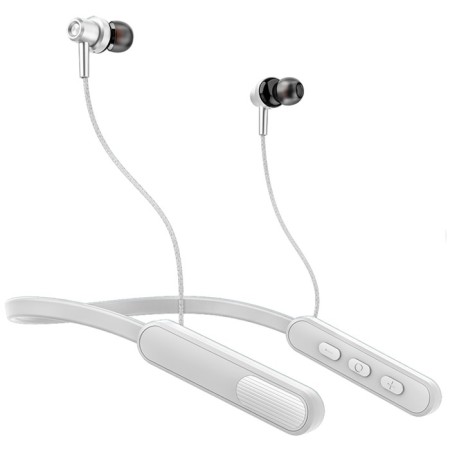 Headphones Pero Be03 Sportlife, wireless, vacuum, microphone, 200 mam, up to 20 hours, gray