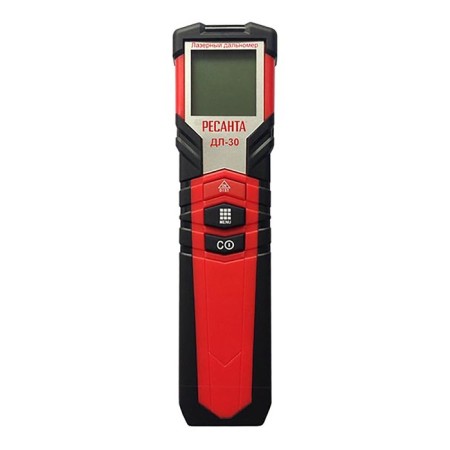 Teminom "Resanta DL-30", 0.05-30 m, accuracy ± 2 mm, from –10 to +40 ° C