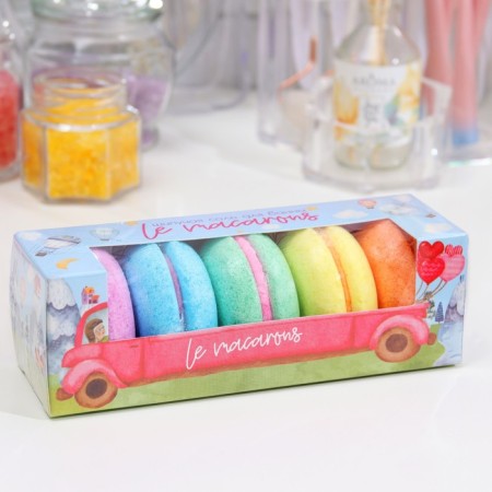 A set of bathtubs Le Macarons, 250 g (5 pcs)-2