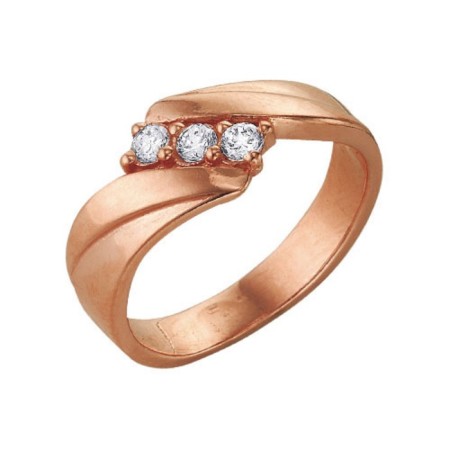 Ring "Lightning" Duo, gilding, 19 size