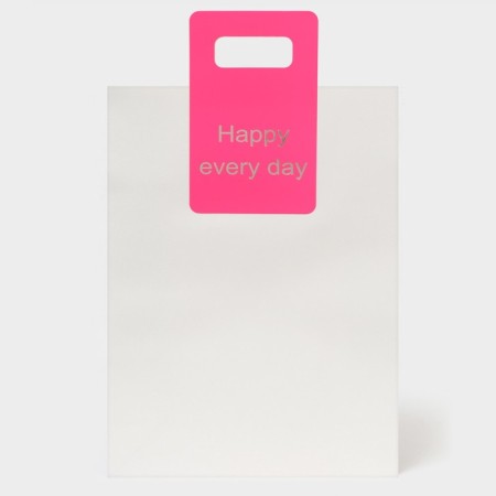 Gift package with a cut -off pen 30 x 40 x 12 cm, white-1