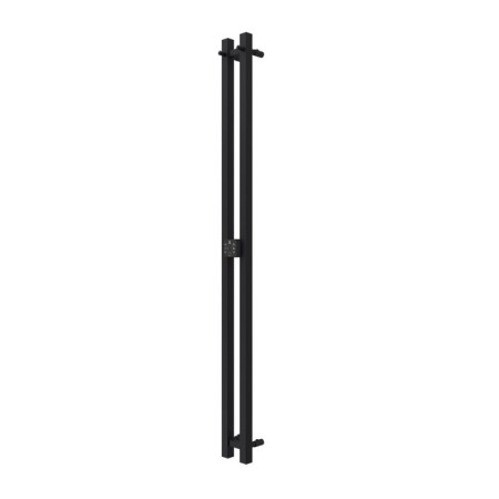 Terminus duo electric heated towel rail "Prof", 1400x110 mm, black matte