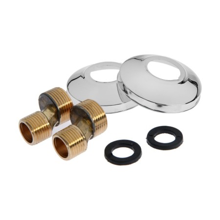 Eccentric for the Zein mixer, brass, chrome. Reflectors, with gaskets, set 2 pcs.