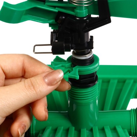 Spille sprayer, under the connector, horizontal, plastic, Greengo-11