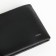 Male purse for magnet, clip for bills, separation for SIM cards, black color