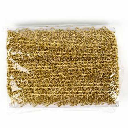 Braid with stripes “gold”, width 4 cm, in package 25 m-3