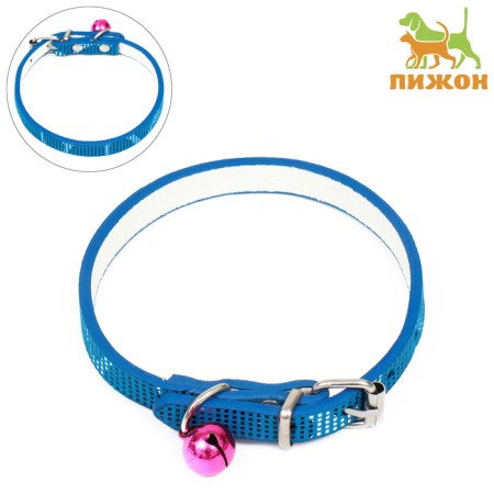Collar "chamomile" 30 x 1 cm, artificial leather, mix of colors