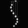 Chandelier "Capelia", size 40x309x40 cm, 54W IP 20