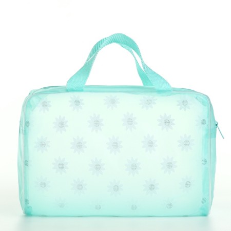Lightning cosmetic bag, green color-1