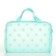 Lightning cosmetic bag, green color
