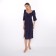 Women's dress, dark blue color, size 46