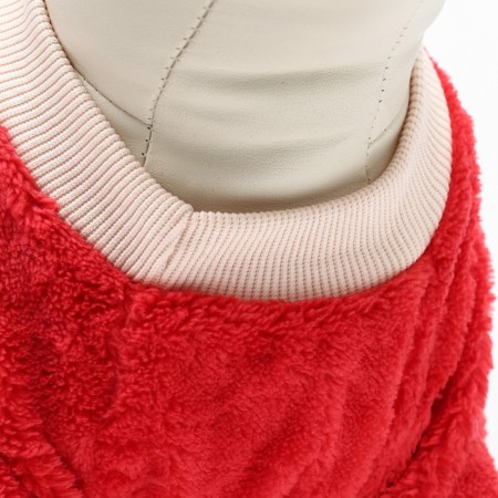 Sweater "watermelon", velor, size S (DS 25, Osh 24, OG 35 cm), red-4