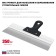 Facade Sibin 10083-35, plastic handle, stainless steel, 350 mm