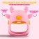 Teether for teeth "deer", silicone, pink color