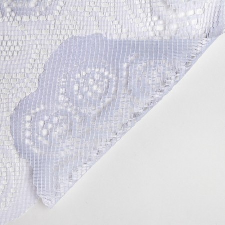 Curtain on the curtain tape, size 250x165 cm, white color, 100% polyester-4