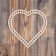 Hand blank for knitting heart plywood 20.5x20.5 cm, d 8 mm