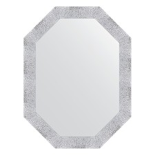 Mirror in the baguette frame, white minting 70 mm, 62x82 cm