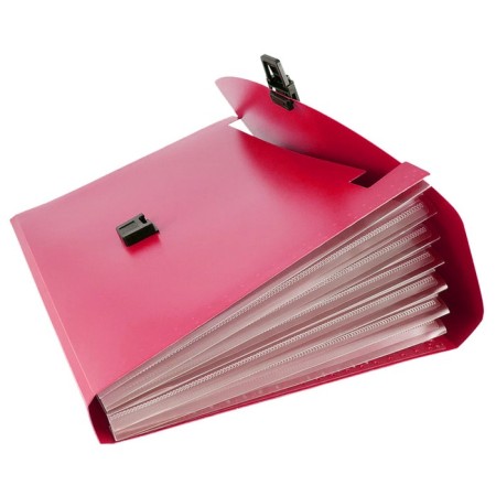 A4 Calligrata Portfli folder, 13 departments, 700 μm, up to 300 sheets, red-1