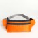 Lightning waist bag, 2 outer pockets, orange color