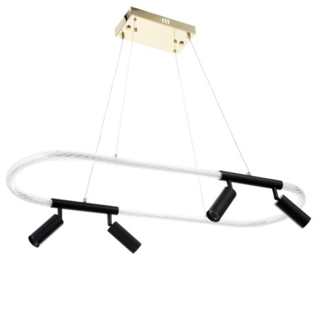 Light Bayerlux "Lani" LED 68W black and gold 29.5x14x89 cm