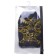 ATEMI Pu 303 swimming cap, fabric with a coating, black color, gold print,