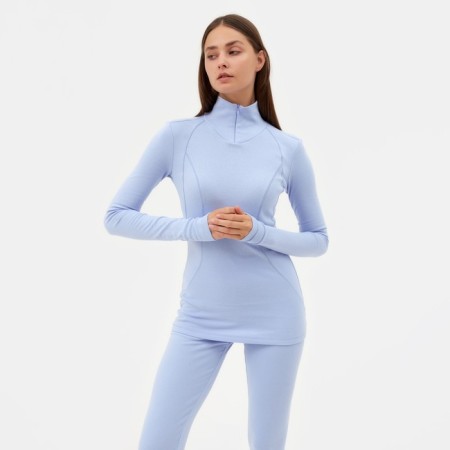 Women's thermal underwear (longshit, leggings) minku Blue color, river 48-10