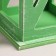 Kashpo wooden "Lantern. Provence" 17x17x31 cm Green