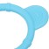 Silicone “Circle” reject, blue color, hep, button