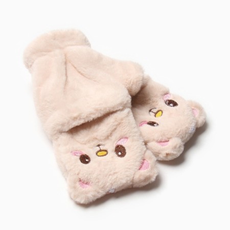 Teenage mittens minku Mishka 24 cm beige-4