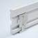 Metal clip for fastening profiles from polymer