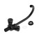 Kitchen mixer Zein Z3665, two-wound, pour height 22 cm, ABS plastic, black