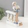 Souvenir Ceramics "Girl with flowers surrounded by rabbits" 11.5x16x23 cm