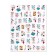 Nail stickers 10.2*8cm Winter CA-718 Vygotok