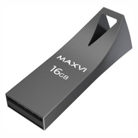 USB flash drive 16 GB MaxVi MK2 Dark Grey Monolith, Metal / FD16GBUSB20C10MK2-2