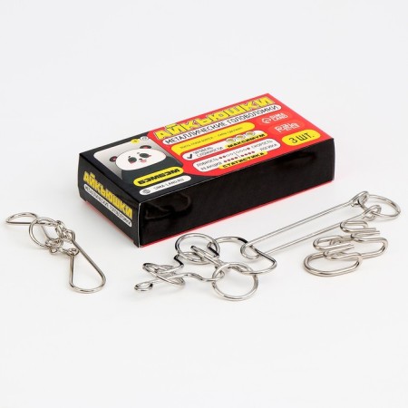 Metal puzzles "Bambem", 3 pieces-6