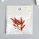 Decor for creativity Metal "Victor with leaves" red 3.6x1.5 cm
