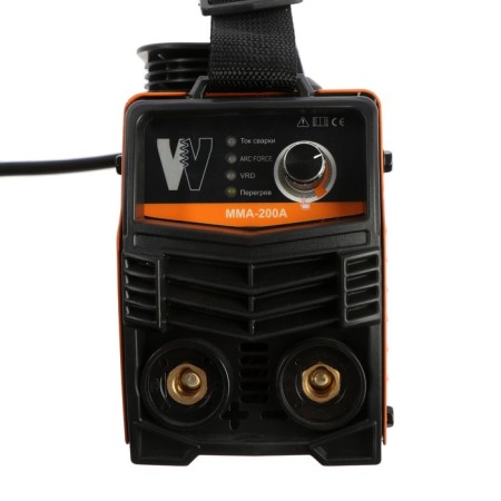 Welder MMA-200A welding machine, 4.4 kW, 20-200 A, 1.6-3.2 mm, 2 cables, shoulder belt-3