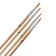System Synthetics 4 pieces, No. 2, round, blister, wooden handle