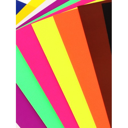 A set of paper with a color self -adhesive A4 format, 14 sheets, 14 colors, density 80g/m-1