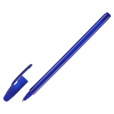 A set of ballpoint pens Calligrata 12 pieces, 0.5mm, strips of blue-white, blue ink blue-2