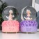 Souvenir Polystone Water Ball Light, music "Baby and forget -me -nots" d = 8 cm mix 12.5x8x8 cm