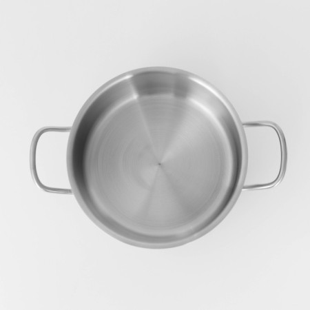 Hanna Knövell stainless steel pan with a lid, 2 l, d = 18 cm, h = 8 cm, wall thickness 0.6 mm, induction-8
