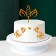 Jewelry for the Cake "Unicorn", with butterflies, color gold