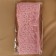 Lace on a grid, 110 mm × 11 ± 1 m, pale pink color