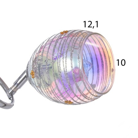 Abbella chandelier 2x40W E27 Chrome Model: 2612381-7