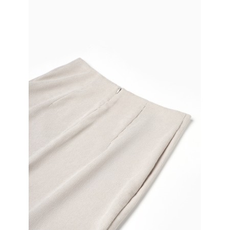 Skirt with a female section, minku, gray-beige color, size 50-1