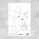 Congratulatory card with coloring "Congratulations", animals, 12 × 18 cm