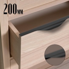 Pension Cappio RP100BL, l = 200 mm, black color, 4 pcs.