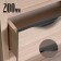 Pension Cappio RP100BL, l = 200 mm, black color, 4 pcs.