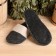 Slips for a bathhouse gray with a lapel (26 cm inside insole)